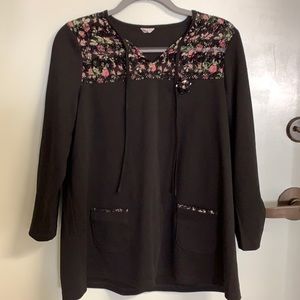 Made in Japan Black longsleeve sweater top - L